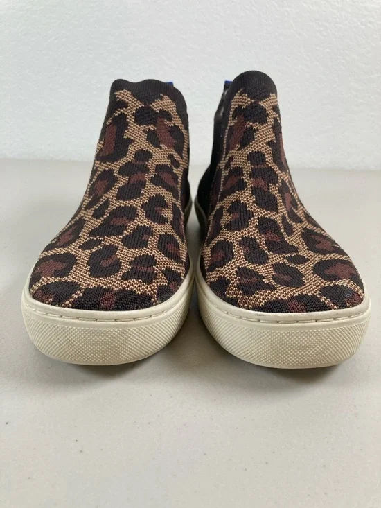 Rothy's Chelsea Wildcat Leopard Print Ankle Boots Sneaker Size 7 - Picture 2 of 12